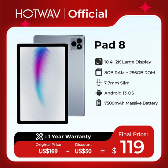 [Clearance Sale] HOTWAV Pad 8 Tablet 10.4&