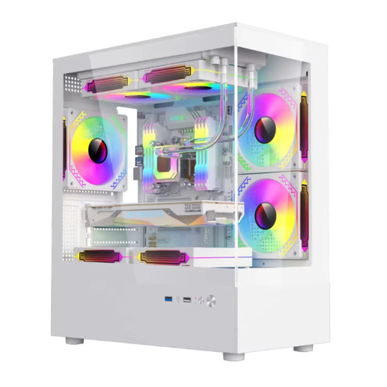 AOTESIER PC Gaming With Core i7-4790 CPU /512G SSD/16GB momery 3200MB DDR3/Windows 11 HD Graphics 4600 Graphics/ white