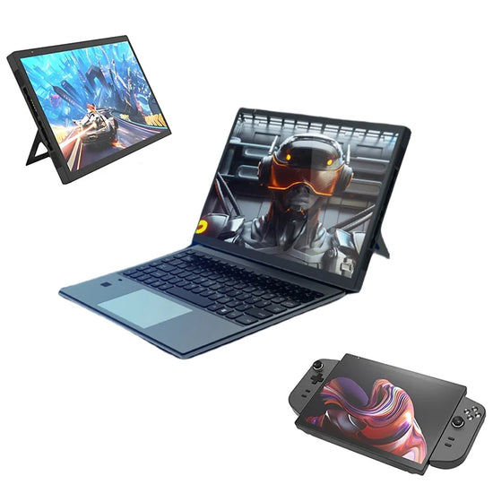 10.5 Inch Mini Video Game PC Gaming Player with Wifi 3 in 1 Tablet Laptop  N95 Detachable Touch Screen PC
